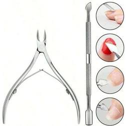 Shein Professional Stainless Steel Nail Cutter Scissor Nippers - 2PCS 2-pack