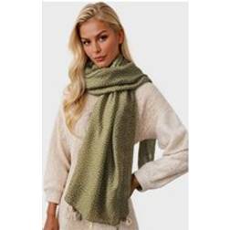 FS Collection Little Floral Print Tassel Scarf - Brown