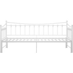 vidaXL Pull-out White Sofa 206cm 2 Seater