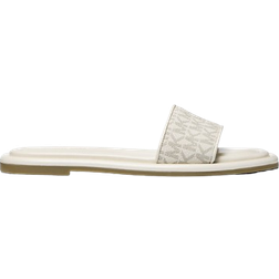 Michael Kors Dana Signature Logo Slide Sandal - Vanilla