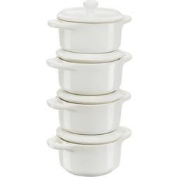 Staub - Set med lock 4 delar