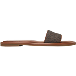 Michael Kors Dana Signature Logo Slide Sandal - Brown