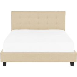 Beliani Waterbed Beige Frame Bed 190x218cm