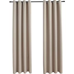 vidaXL mörkläggningsgardiner med 2 st 140x245cm