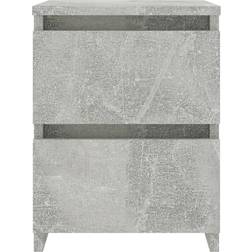 vidaXL 800521 Concrete Grey Bedside Table 30x30cm