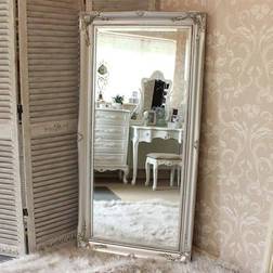 Melody Maison Ornate Silver Floor Mirror 78x158cm