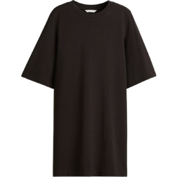 H&M Cotton T-Shirt Dress - Dark Brown