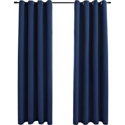 vidaXL Blackout Eyelet Blue 140x245cm