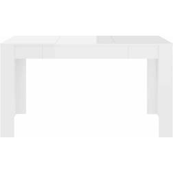vidaXL 804208 High Gloss White Dining Table 74.5x140cm