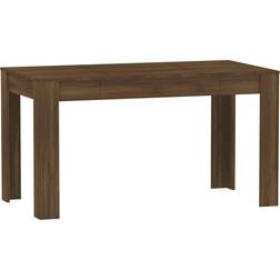 vidaXL 815200 Brown Oak Dining Table 74.5x140cm
