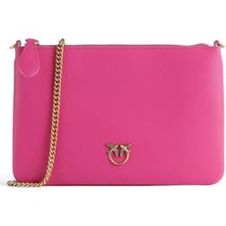 Pinko Flad Klassisk Crossbody Taske - Lyserød