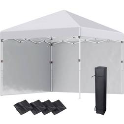 OutSunny Pop Up Gazebo - White 3x3 m