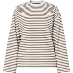 Pieces Sadie Long Sleeved Top - Cloud Dancer Fos
