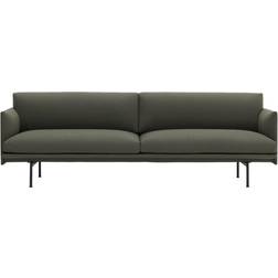 Muuto Outline Green Sofa 220cm 3 Seater