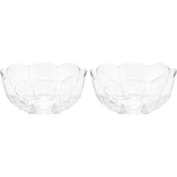 Holmegaard Lily Clear Bowl 13cm 2pcs
