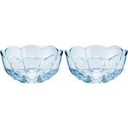 Holmegaard Lily Blue Iris Bowl 13cm 2pcs
