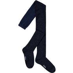 Molo Glitter Tights Strumpbyxor Galaxy Blue 92 98 cm - Marinblå