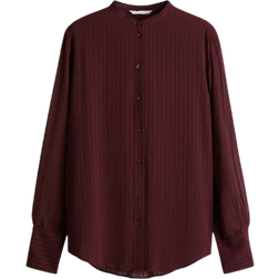 H&M Airy Blouse - Wine Red