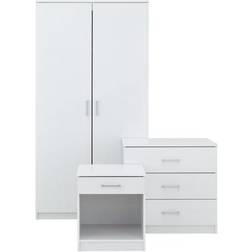 GFW Panama White Wardrobe 79x165cm 3pcs