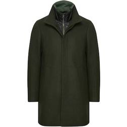 Matinique Harvey Wool Coat - Forest Night