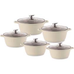Sq Professional Nea Natura Cream Cookware Set with lid 5 Parts