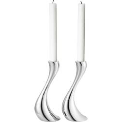 Georg Jensen Cobra Lysestage 20cm 2stk