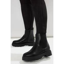 Yours Faux Leather Chelsea Boots - Black