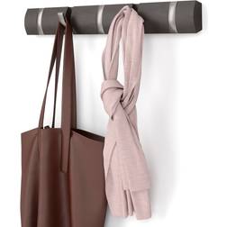 Umbra Flip 5 Driftwood/Nickel Coat Hook 50.8cm
