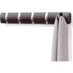 Umbra Flip 5 Espresso/Nickel Coat Hook 50.8cm