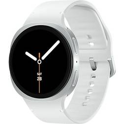 Samsung Galaxy Watch 8 3.81 cm AMOLED Berøringsskærm Sølv Wi-Fi GPS
