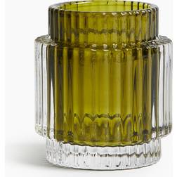 H&M Fyrfadsholder i Glas Mosgrøn Fyrfadsstage 20.3cm