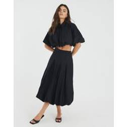 River Island Womens Black Zip Front Cropped Shirt