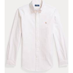 Polo Ralph Lauren Classic Oxfordcubdppcs Uni Stripe Herr Långärmade Skjortor - Coastal Beige White
