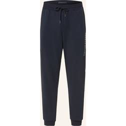 Tommy Hilfiger Pyjamahose Regular Fit Sweatpants Baumwoll Mix - Navy/Weiß