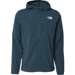 The North Face Nimble Hoodie Softshelljakke Herrer - Petroleum/Hvid