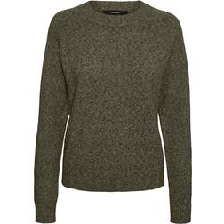 Vero Moda Vmdoffy Stickad Tröja Dam Grape Leaf
