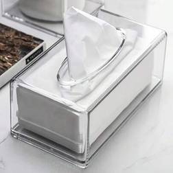 Shein Modern Clear Acrylic Tissue Box Cover