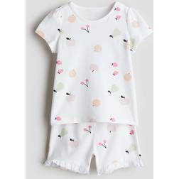 H&M Baby Printed Pyjamas - White/Fruit