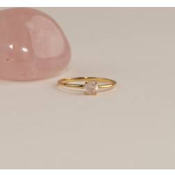 sisi copenhagen Rose Quartz Golden Ring - Gemma