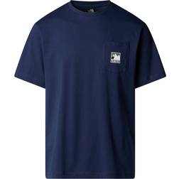 The North Face Mountain Logo Relaxed Pocket T-shirt - Navy