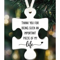 Shein Puzzle Piece Acrylic Gift Christmas Tree Ornament