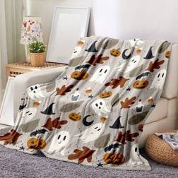 Shein Cozy Flannel Halloween Throw Blanket Blankets Multicolour
