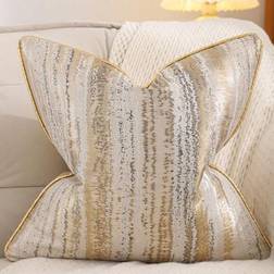 Shein Vintage Striped Chenille Jacquard Throw Pillow Cushion Cover