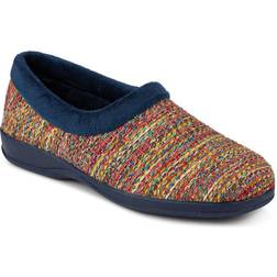 Pavers Lightweight Comfy Full Slippers - Navy Multi