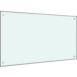 vidaXL White Splash Guard 60cm