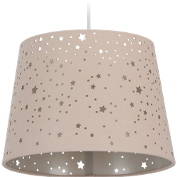 Relaxdays Barnrum Stjärnor E27 Rund Tygskärm 122 x 27 x 27 cm Vägglampa