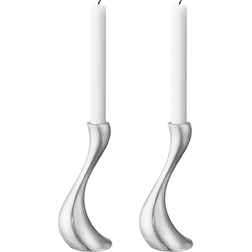 Georg Jensen Cobra Lysestage 20cm 2stk