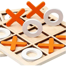 Shein Premium Wooden Tic Tac Toe Game Set