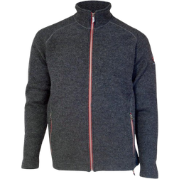 Ivanhoe of Sweden Danny Full Zip 100% Boiled Wool - Graphite Marl