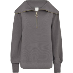 Varley Vine Oversized 1/2-Zip Pullover Sweatshirt DEEP CHARCOAL